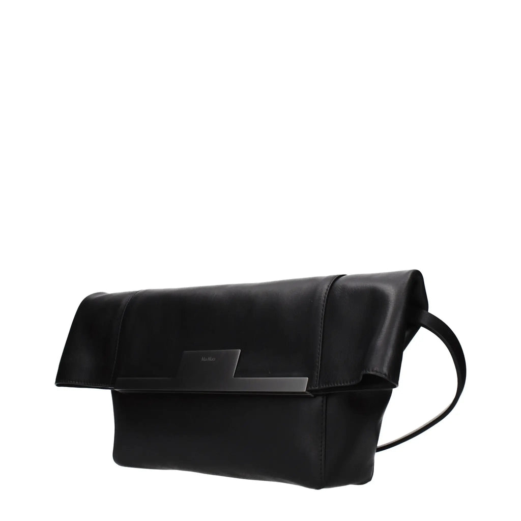 Sac bandoulière Max Mara en cuir noir