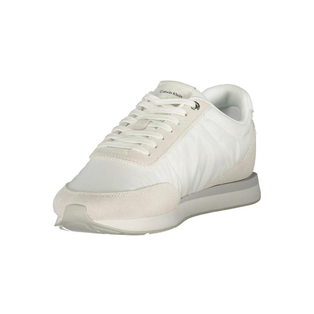 Baskets Calvin Klein blanches en polyester recyclé pour homme