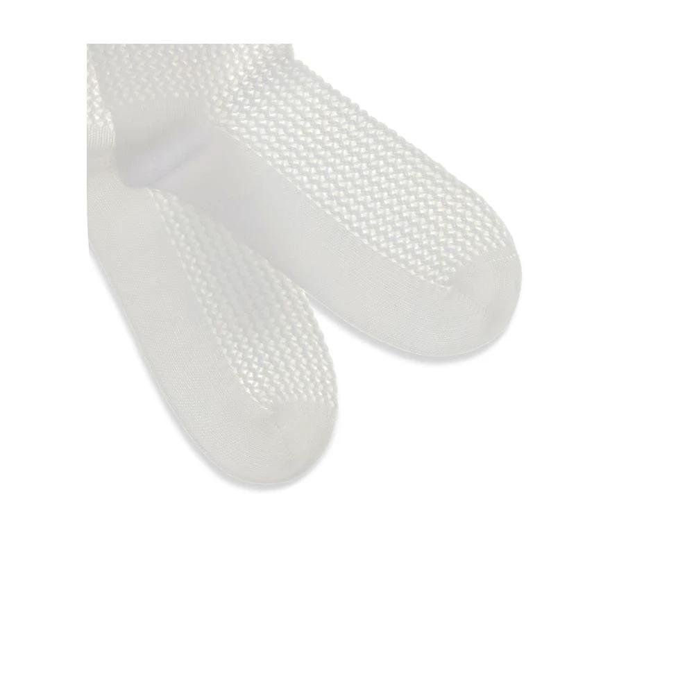 Brunello Cucinelli White Cotton Socks by Brunello Cucinelli
