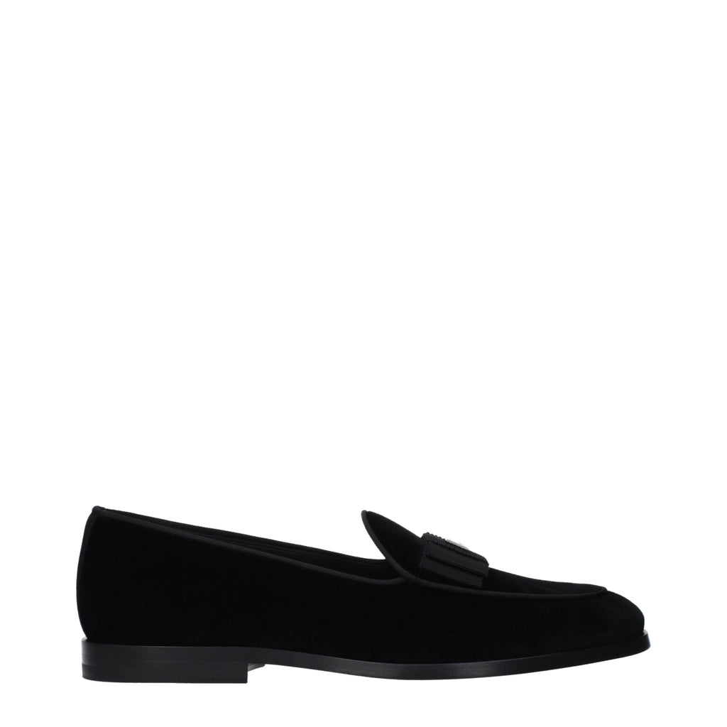 Mocassins Dolce &amp; Gabbana en velours noir