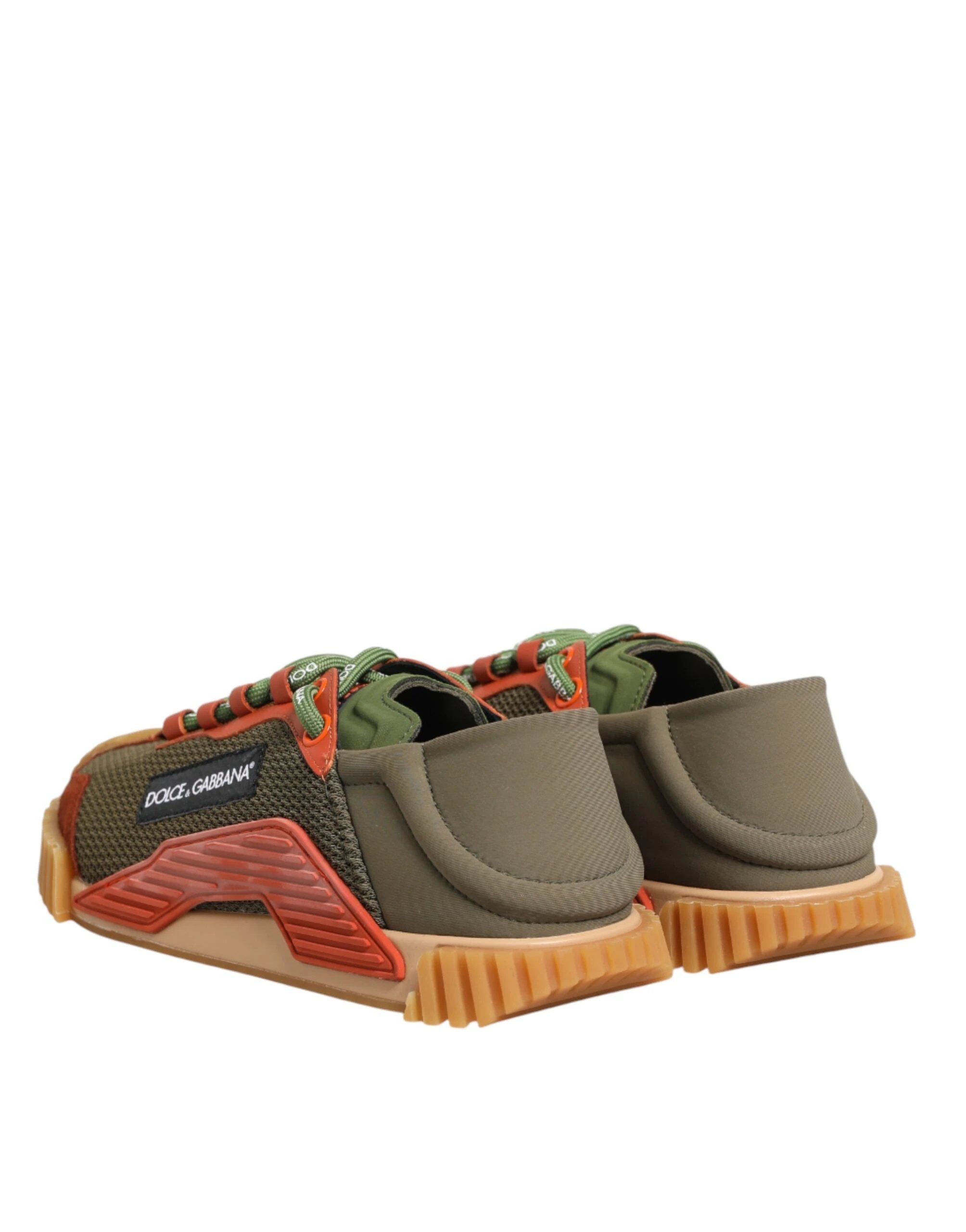 Dolce & Gabbana Multicolor Lace Up Low Top NS1 Sneakers Shoes by Dolce & Gabbana