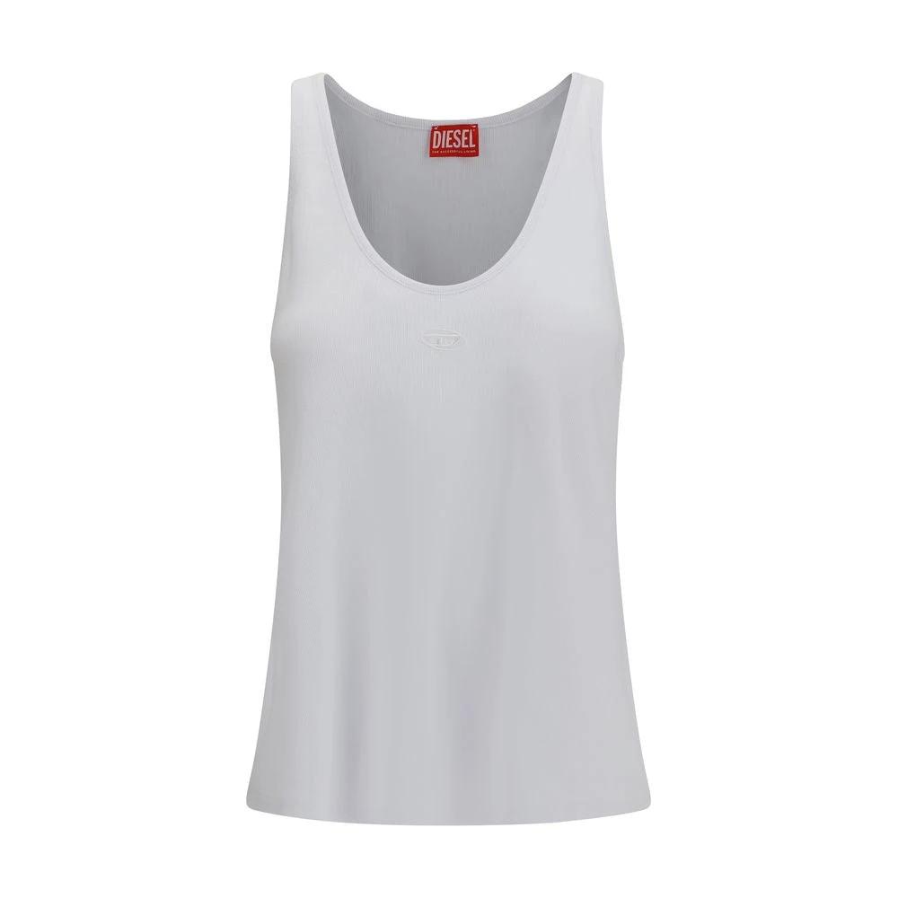 Diesel White Cotton Top by Diesel