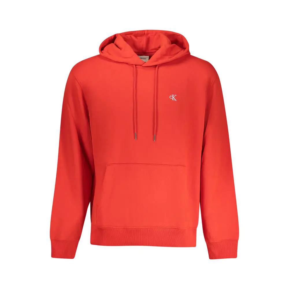 Sweat-shirt Calvin Klein rouge en coton pour homme