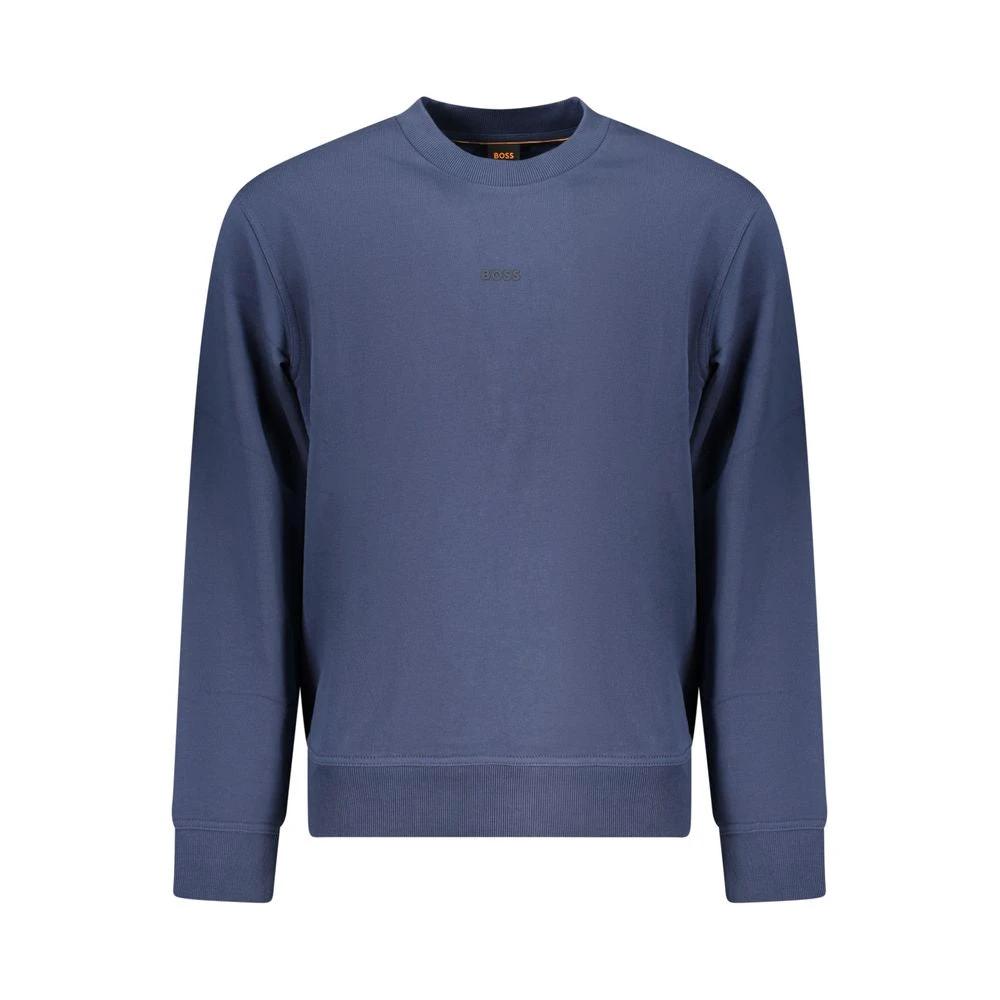 Sweat-shirt Hugo Boss bleu en coton pour homme