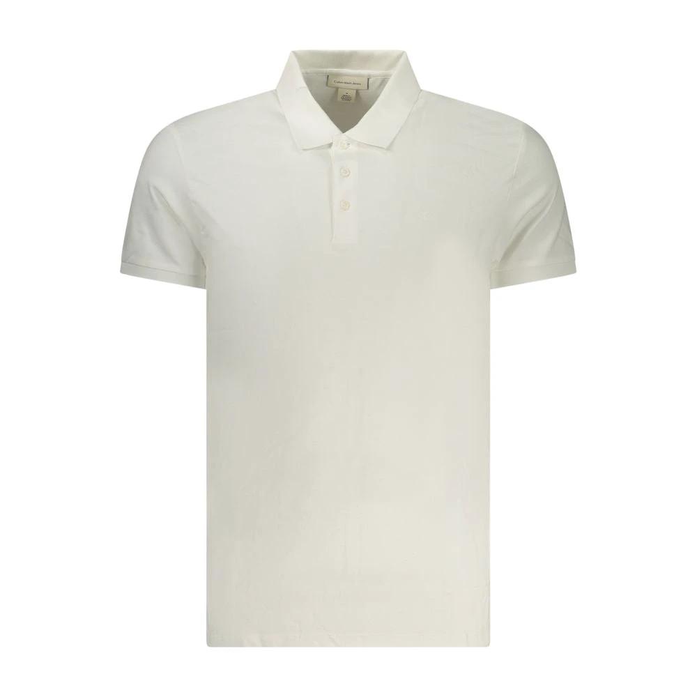 Polo homme Calvin Klein Bianco en coton