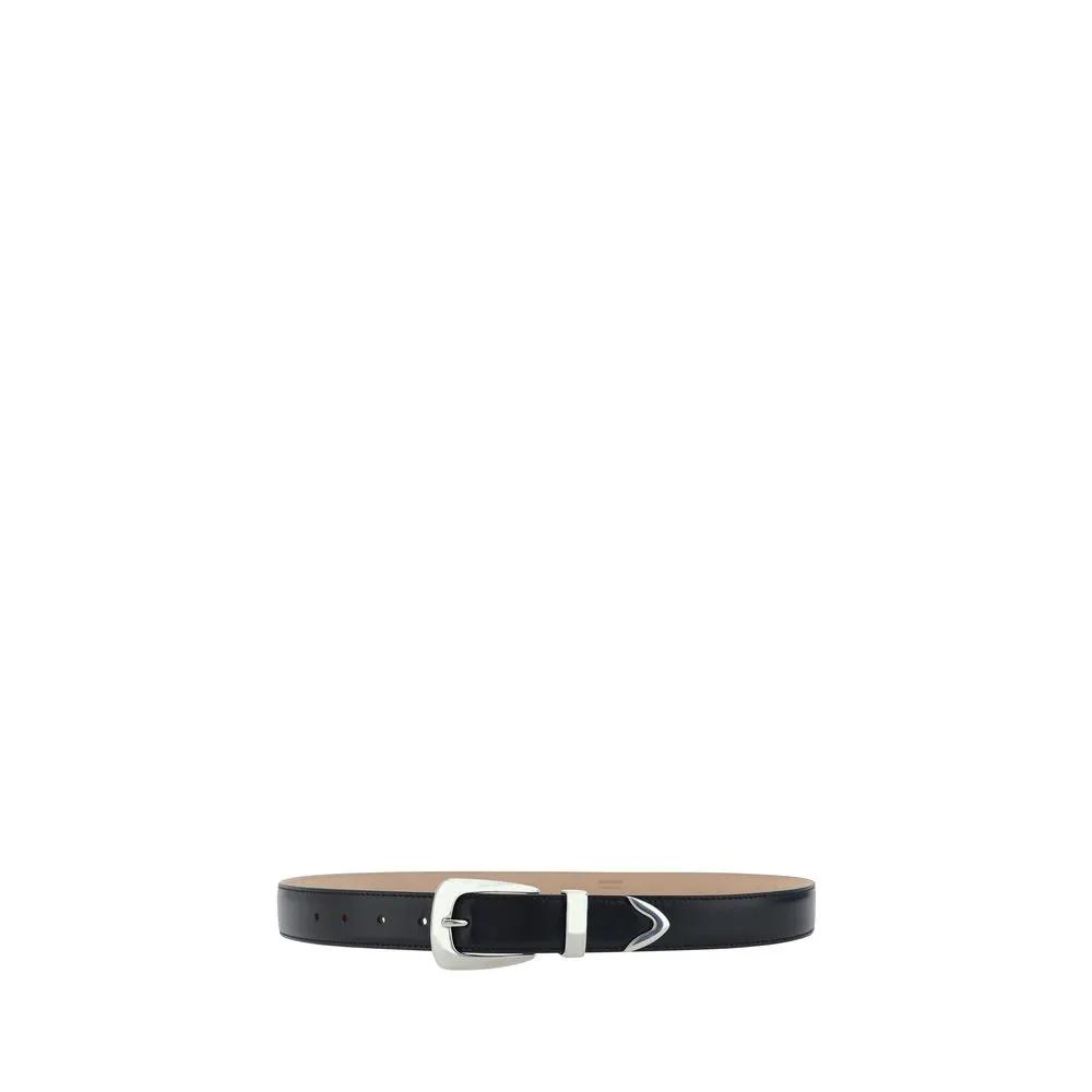 Ceinture Khaite Bos Taurus Regular en cuir de veau noir