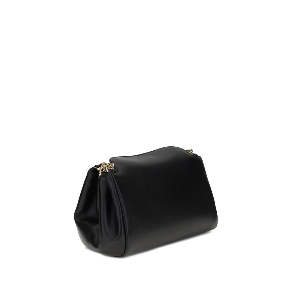 Prada Black Calf Leather Bos Taurus Shoulder Bag by Prada