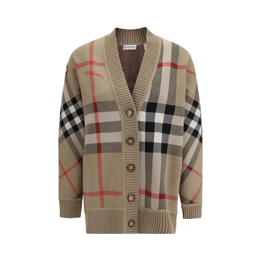 Burberry Beige Polyester Cardigan by Burberry