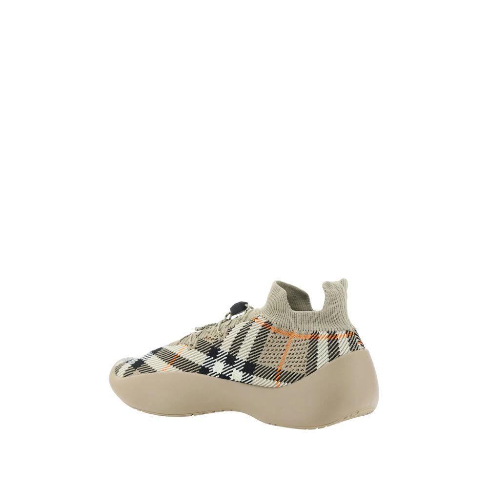 Burberry Brown Rubber Athletic Sneakers by Burberry