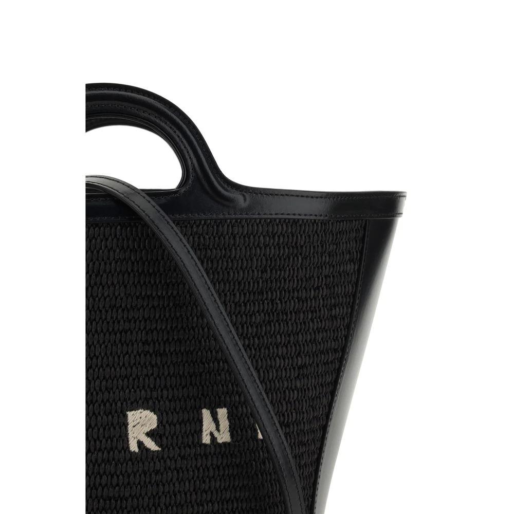 Marni Black Cotton Shoulder Bag by Marni