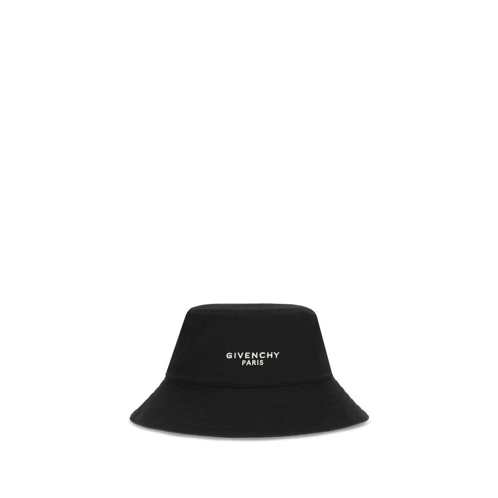 Givenchy Black Cotton Bucket Hat by Givenchy