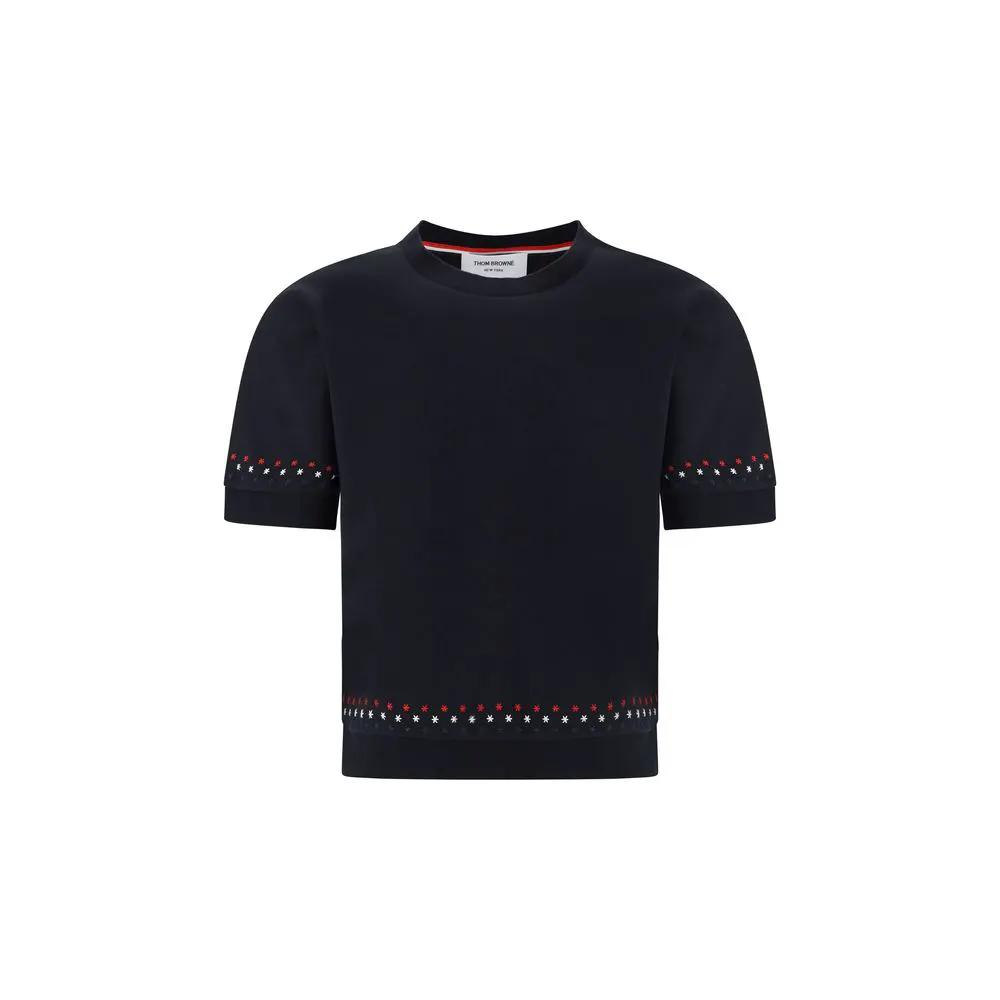 Thom Browne Thom Browne Black Cotton T-Shirt