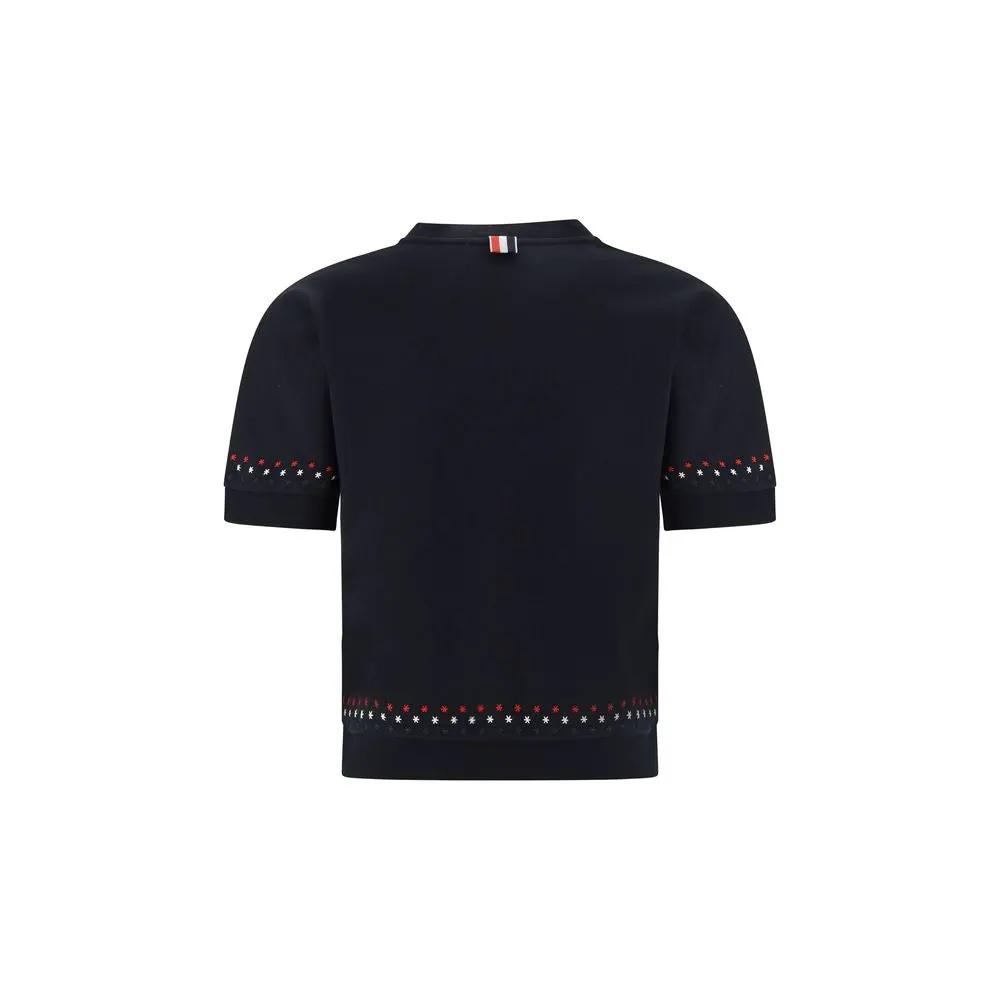 Thom Browne Thom Browne Black Cotton T-Shirt