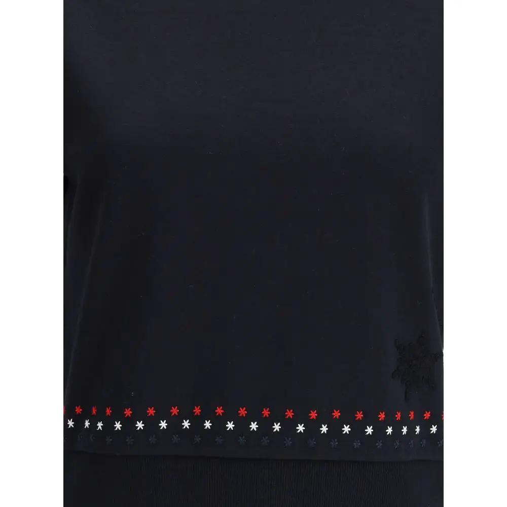 Thom Browne Thom Browne Black Cotton T-Shirt