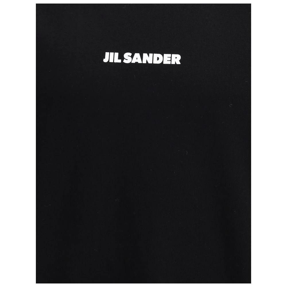 Jil Sander Black Cotton T-Shirt by Jil Sander