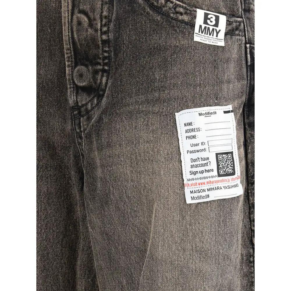 Maison Mihara Yasuhiro Jean en denim de coton noir