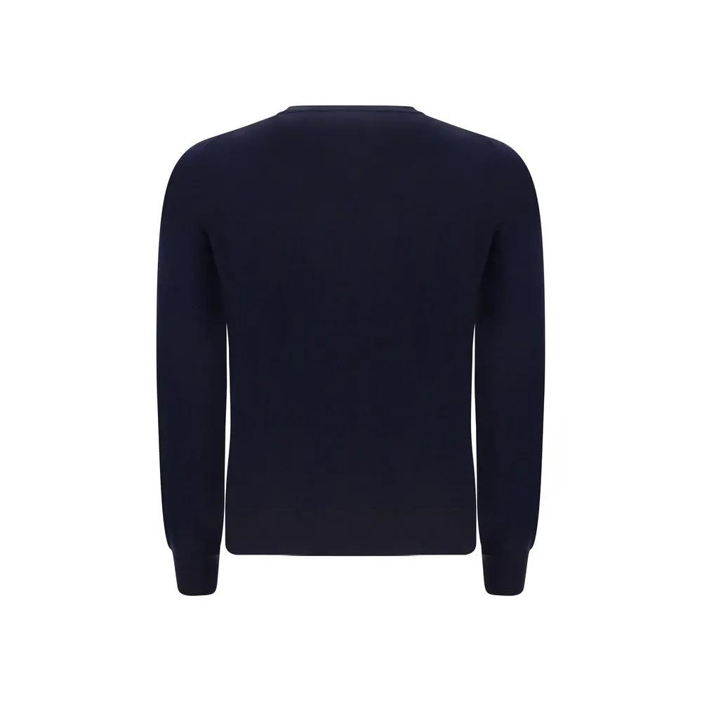 Brunello Cucinelli Blue Wool Oves Aries Sweatshirt