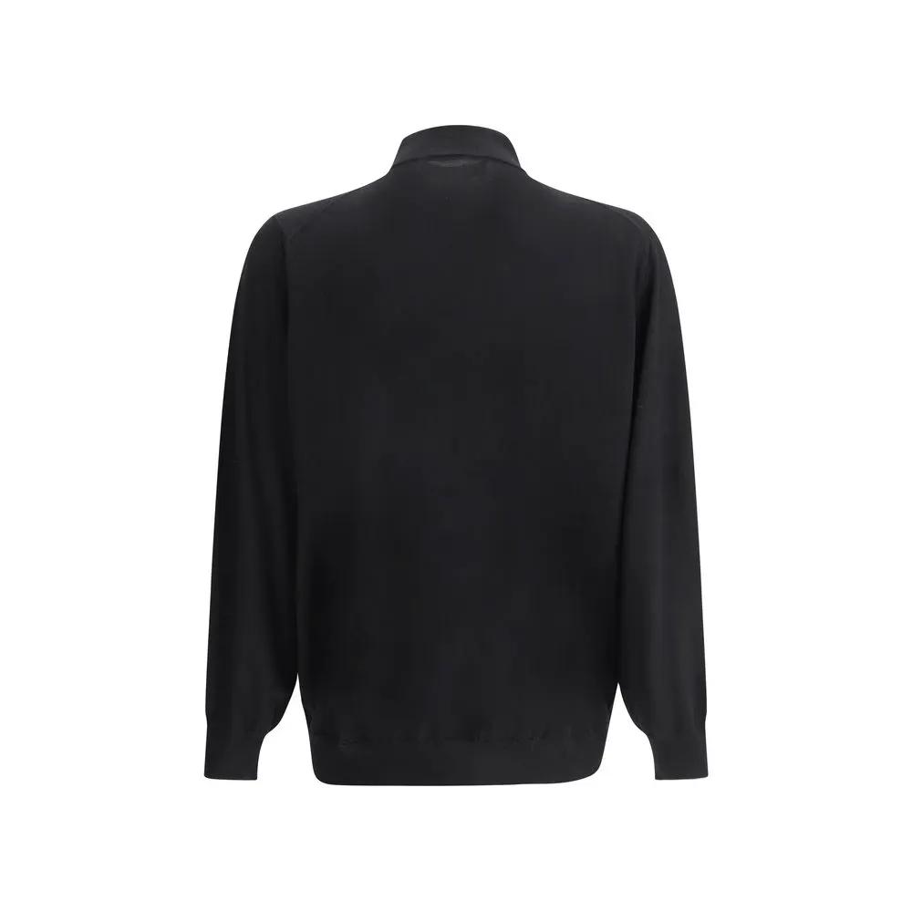 Chemise habillée en cachemire noir Brunello Cucinelli