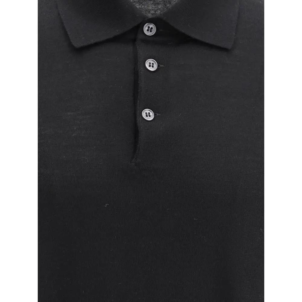 Chemise habillée en cachemire noir Brunello Cucinelli