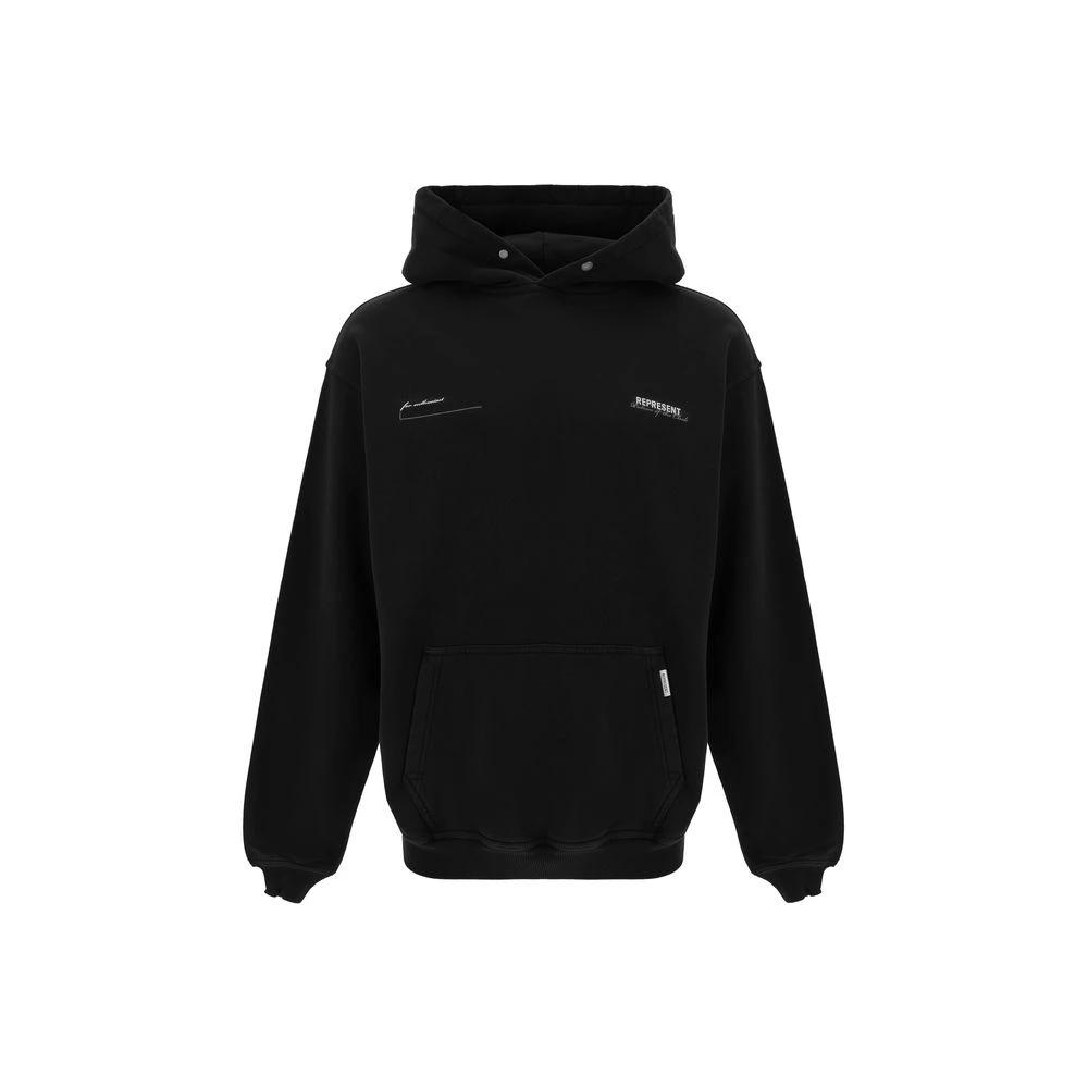 Represent Black Cotton Sweatshirt