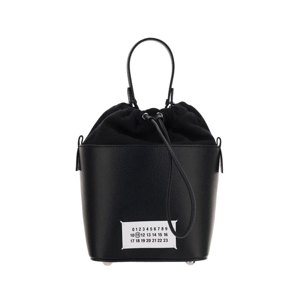 Margiela Black Calf Leather Bos Taurus Shoulder Bag by Margiela