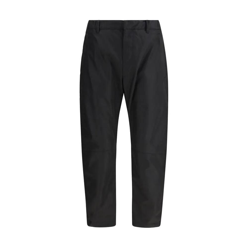 Pantalon décontracté Prada noir en polyamide recyclé