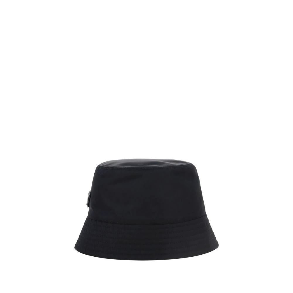 Prada Black Polyamide Bucket Hat by Prada