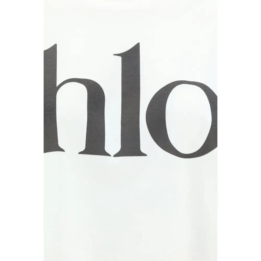 Chloé White Cotton T-Shirt
