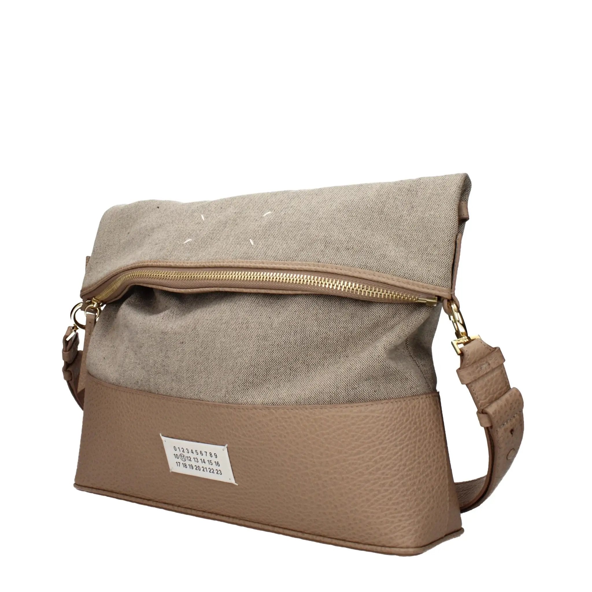 Sac bandoulière en tissu beige Maison Margiela