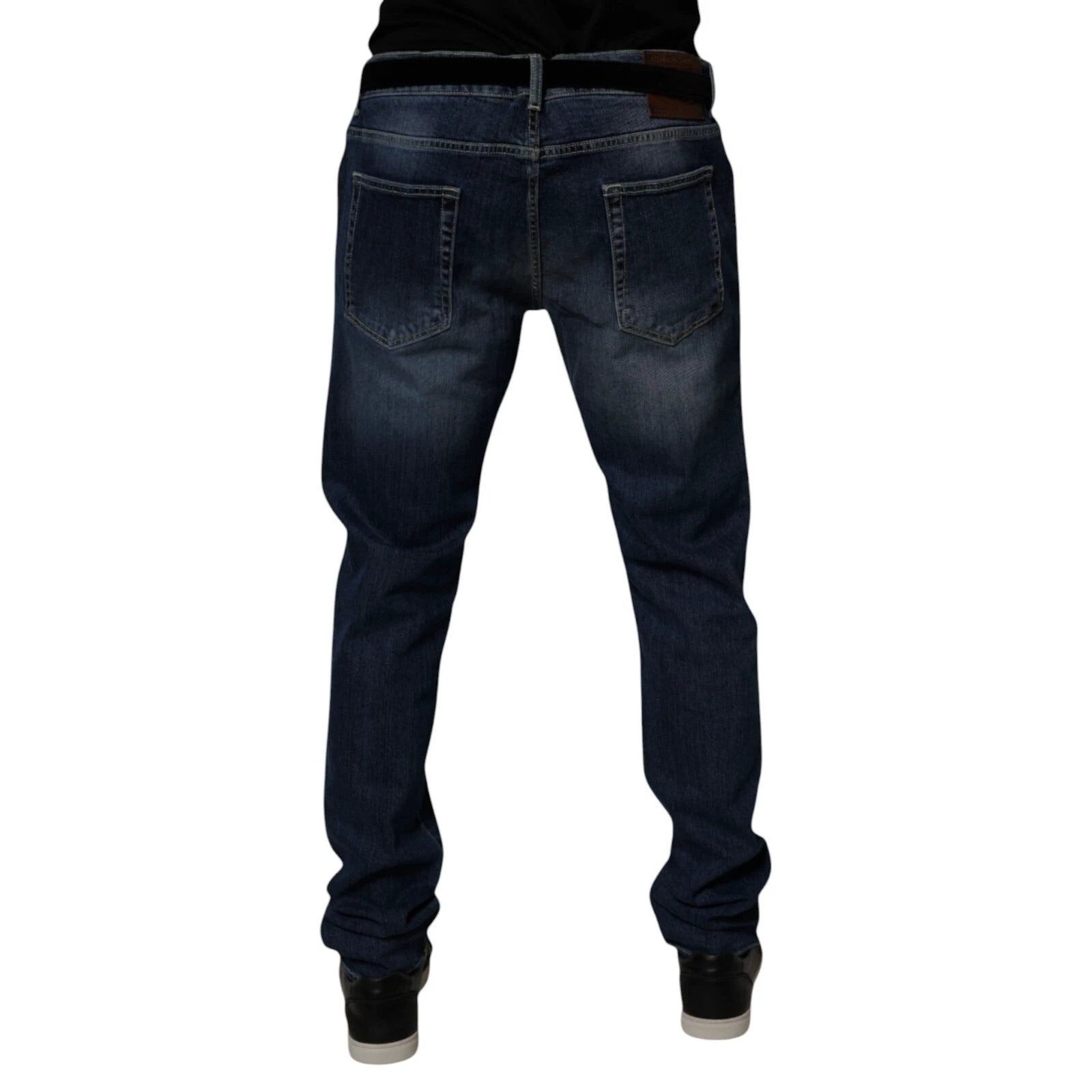 Dolce & Gabbana Blue Washed Cotton Stretch SkinnyDenim Jeans by Dolce & Gabbana