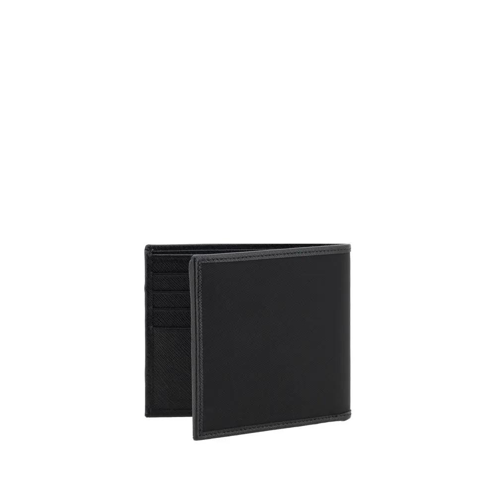 Portefeuille Prada en nylon noir