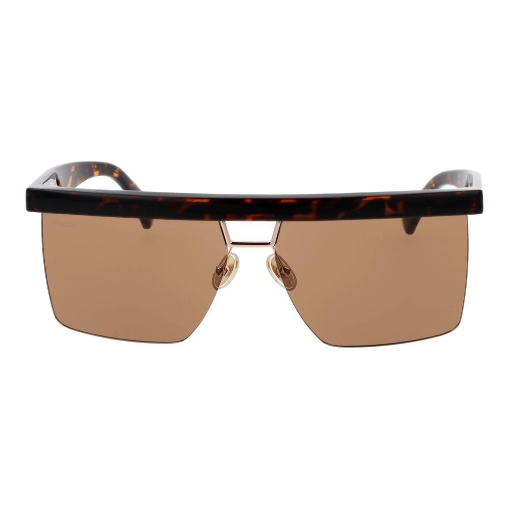 Max Mara Brown Plastic Sunglasses by Max Mara