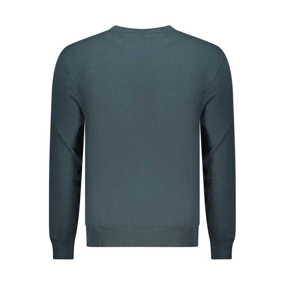 Calvin Klein Blue Cotton Men Sweatshirt