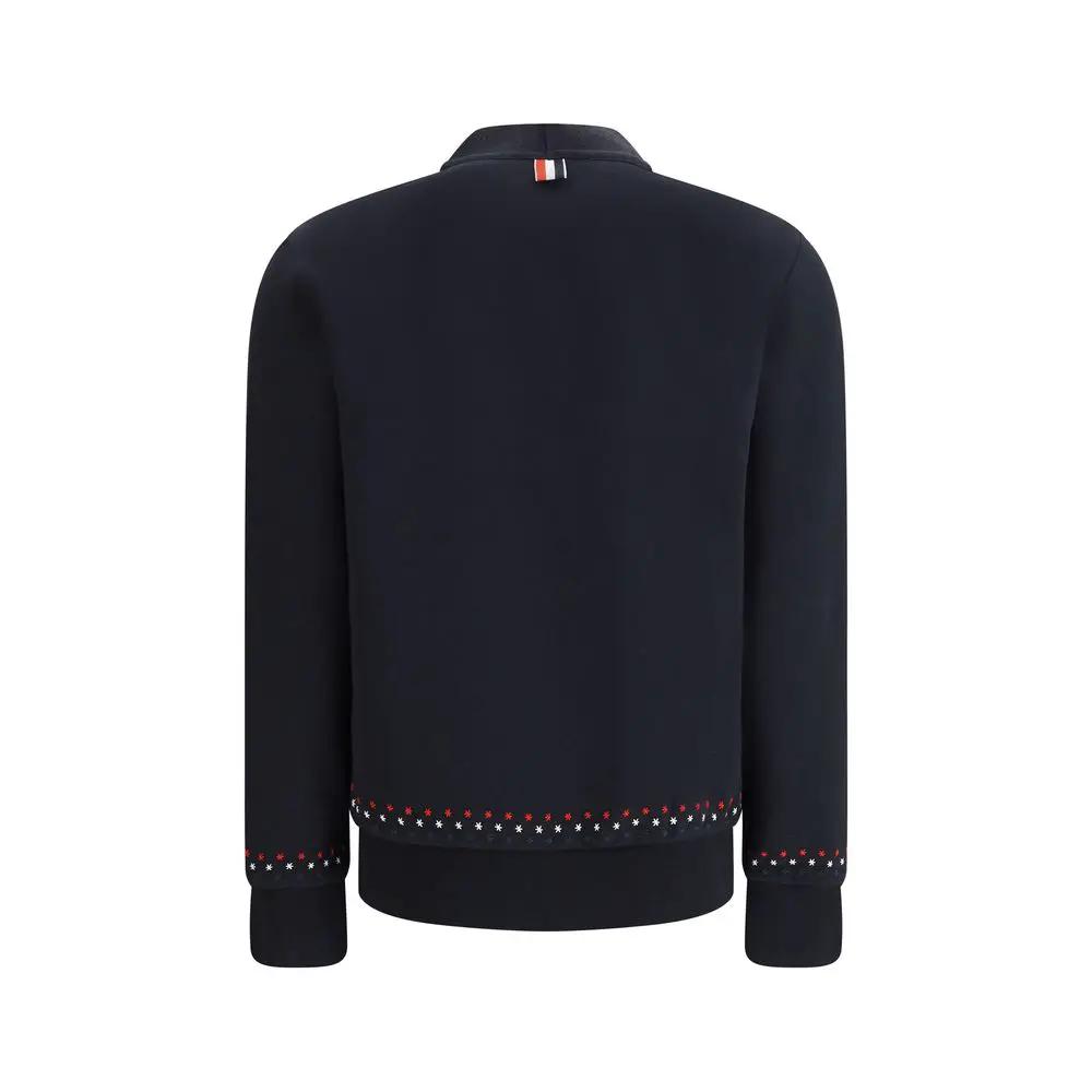 Thom Browne Black Cotton Cardigan