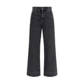 Jean taille haute en coton noir Chloé