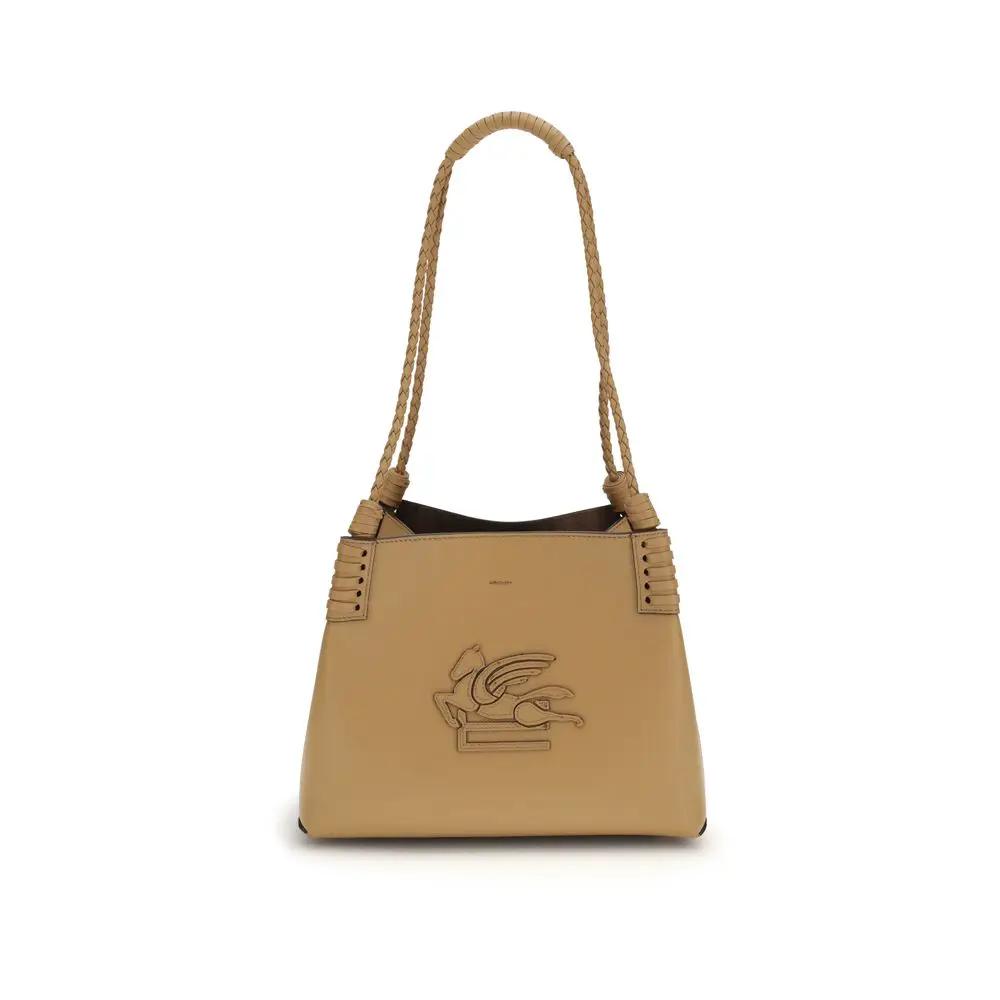 Sac bandoulière Etro Bos Taurus en cuir de veau beige