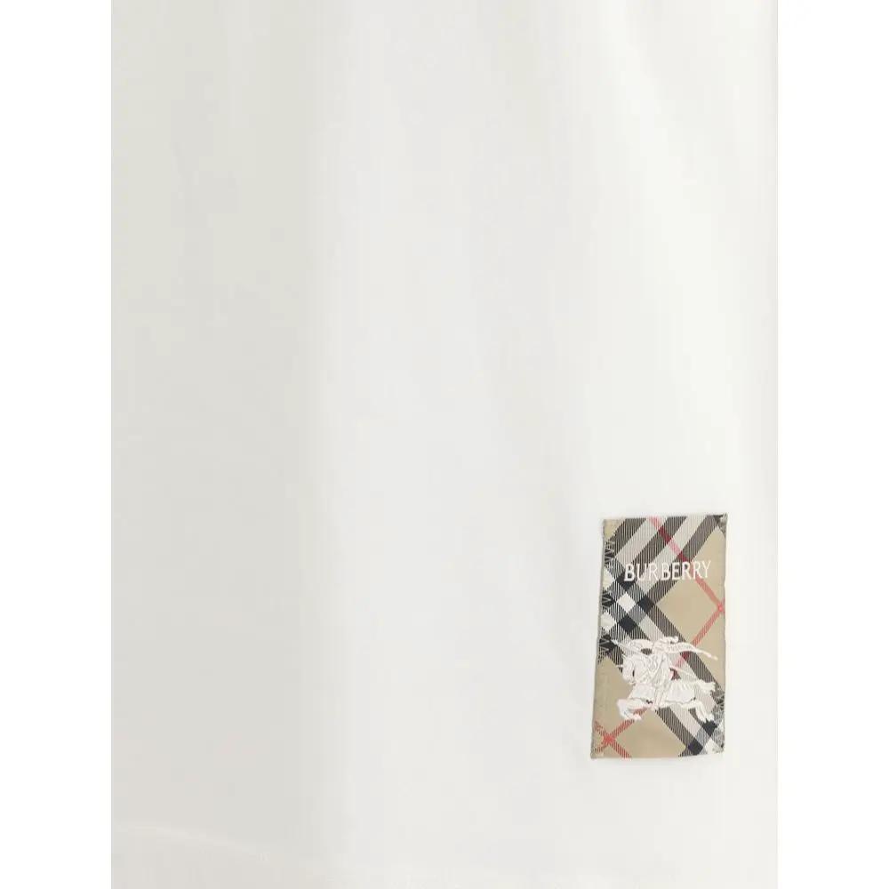 Burberry White Cotton T-Shirt