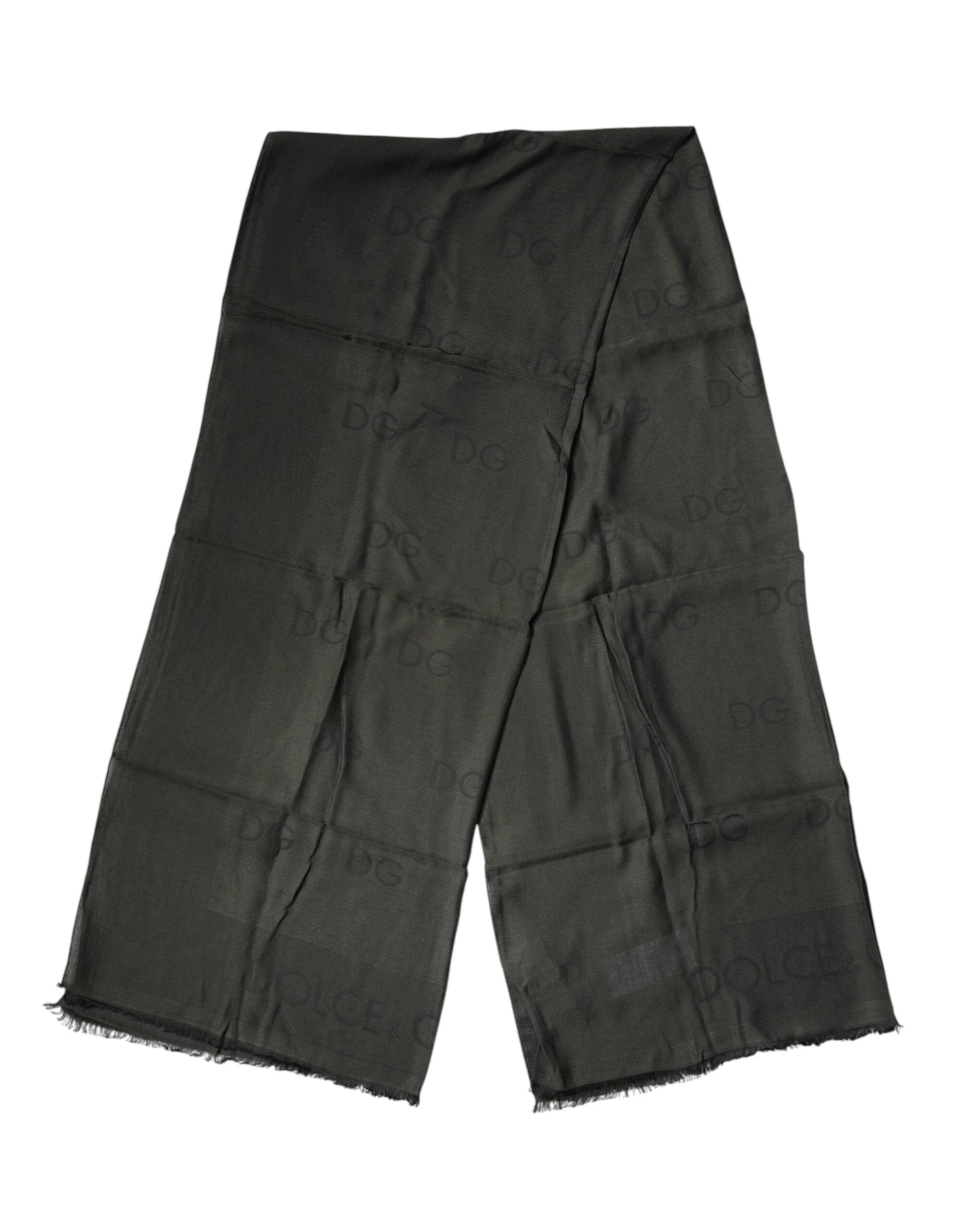 Dolce & Gabbana Black Modal Neck Wrap Men Shawl Men Scarf by Dolce & Gabbana