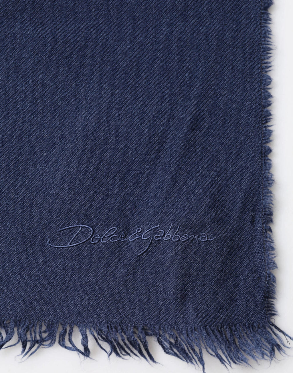 Dolce & Gabbana Scarf Blue Cashmere Neck Wrap Shawl Men by Dolce & Gabbana