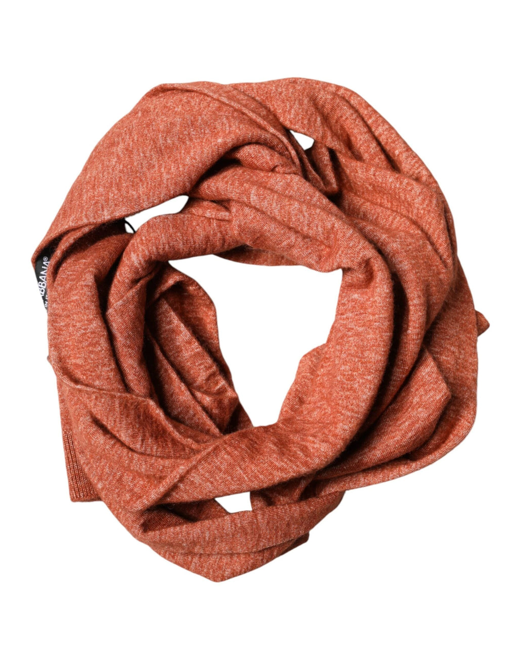 Dolce & Gabbana Orange Silk Cashmere Neck Wrap Shawl Scarf by Dolce & Gabbana
