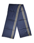 Dolce & Gabbana Blue Cashmere Neck Wrap Shawl Fringes Scarf by Dolce & Gabbana