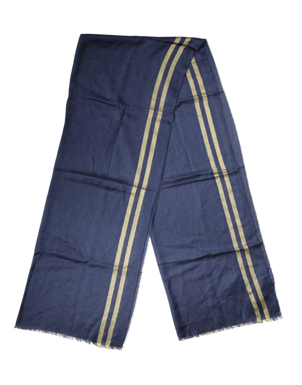 Dolce & Gabbana Blue Cashmere Neck Wrap Shawl Fringes Scarf by Dolce & Gabbana