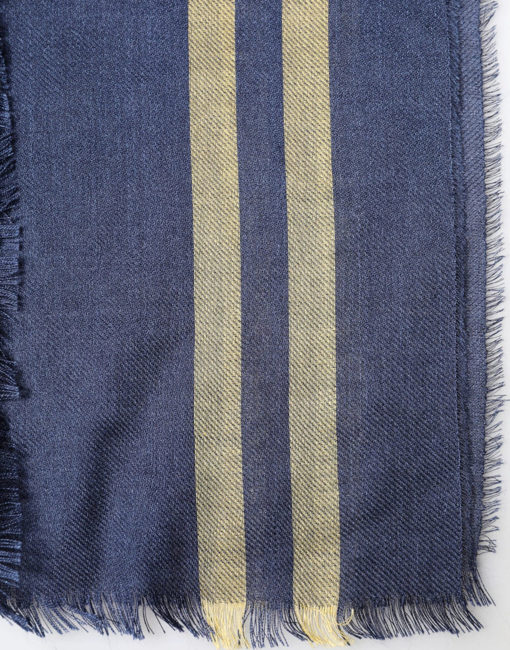 Dolce & Gabbana Blue Cashmere Neck Wrap Shawl Fringes Scarf by Dolce & Gabbana
