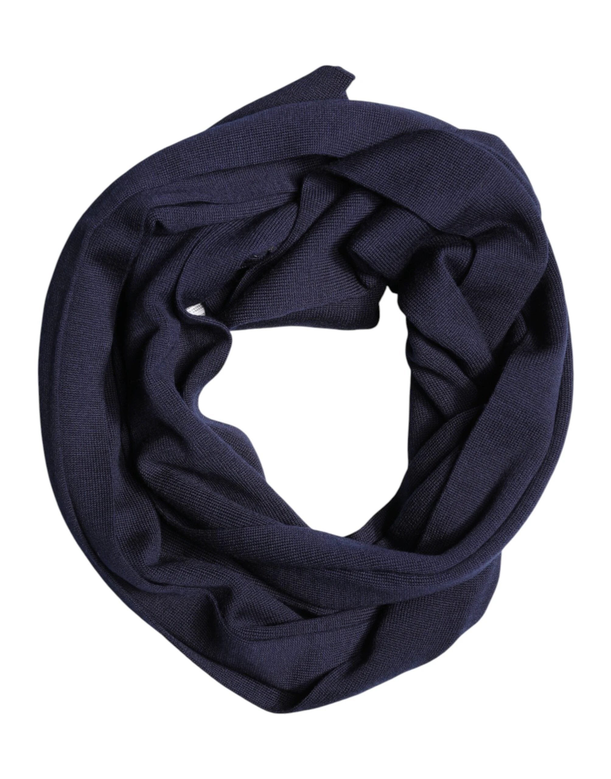Dolce & Gabbana Blue Wool DG Loves London Neck Wrap Scarf by Dolce & Gabbana