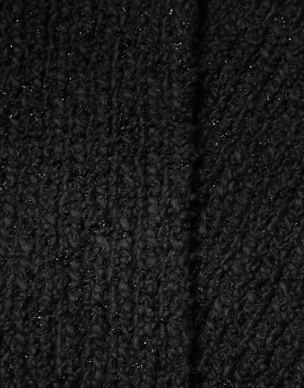 Dolce & Gabbana Black Cashmere Knit Shawl Fringes Scarf by Dolce & Gabbana