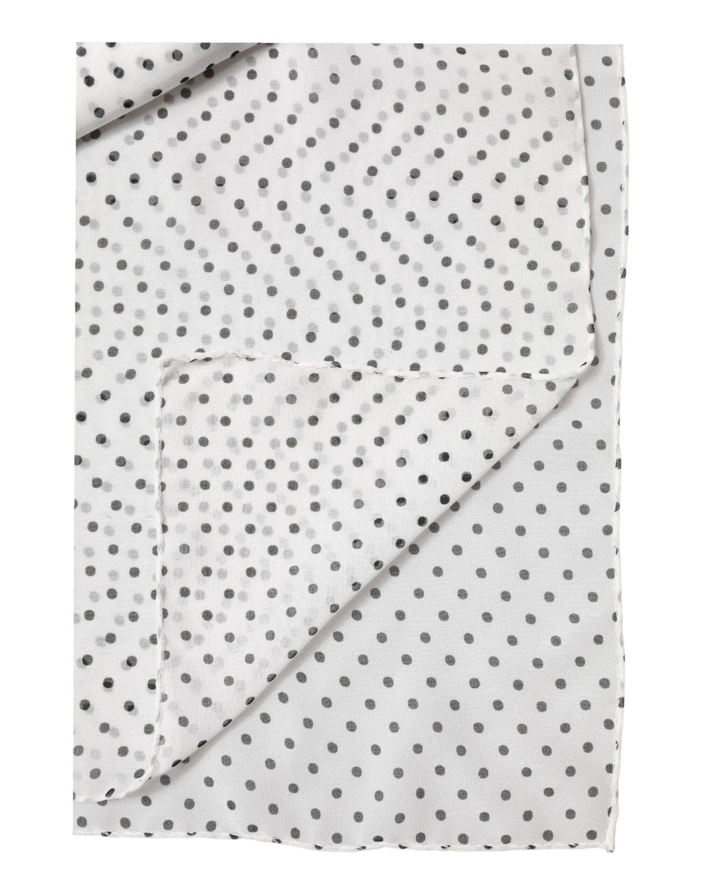 Dolce & Gabbana White Polka Dot Polyester Shawl Scarf by Dolce & Gabbana