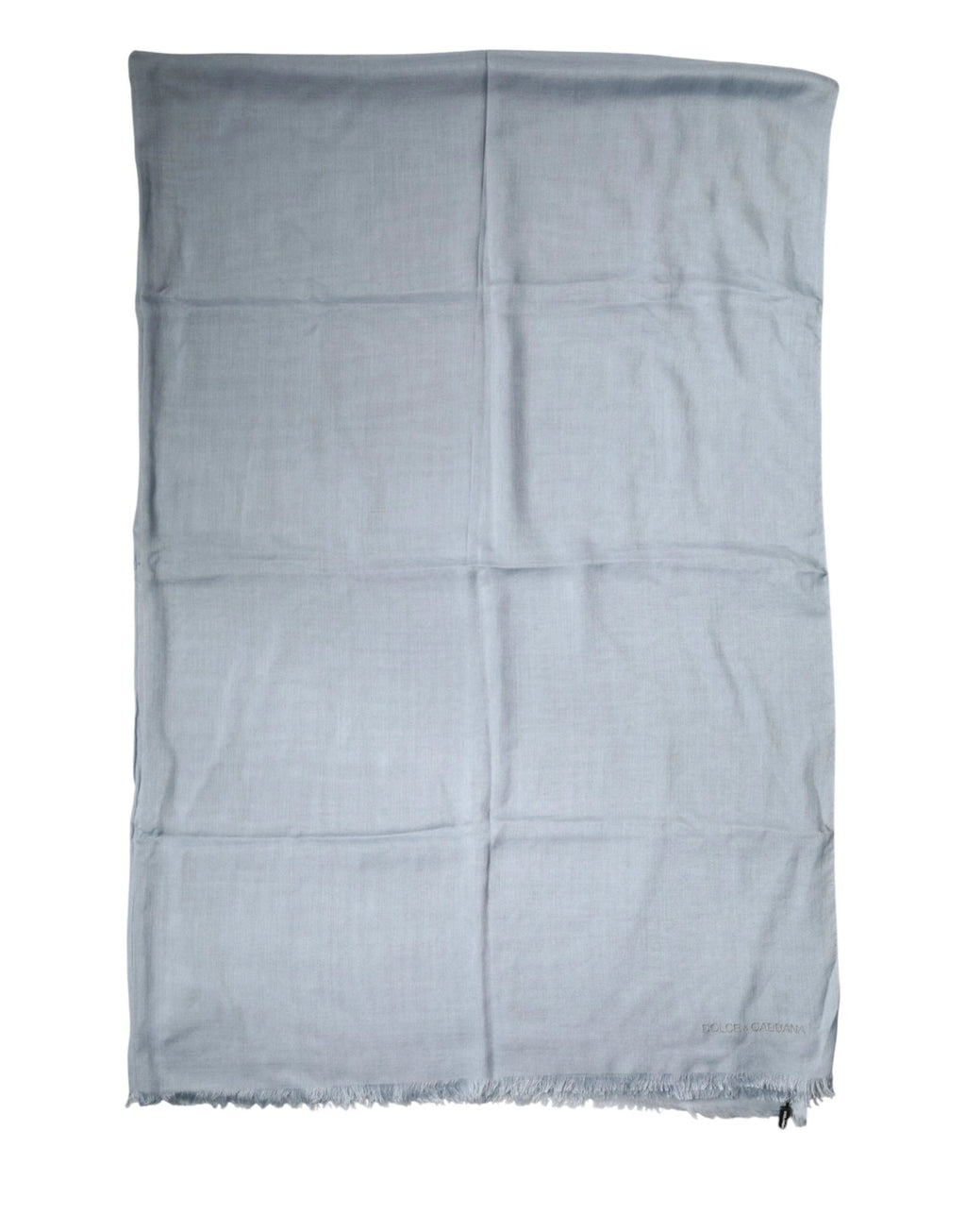 Dolce & Gabbana Light Blue Cashmere Knitted Shawl by Dolce & Gabbana