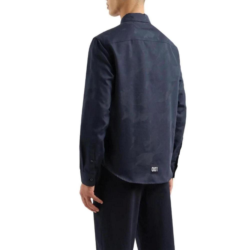 Armani Exchange Blue Cotton Dress Shirt by Armani Exchange