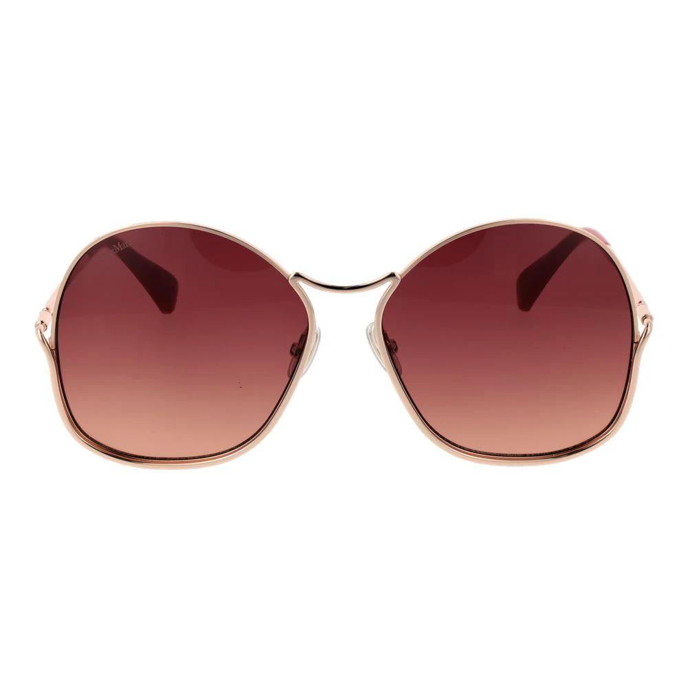Max Mara Rose Gold Metal Sunglasses by Max Mara