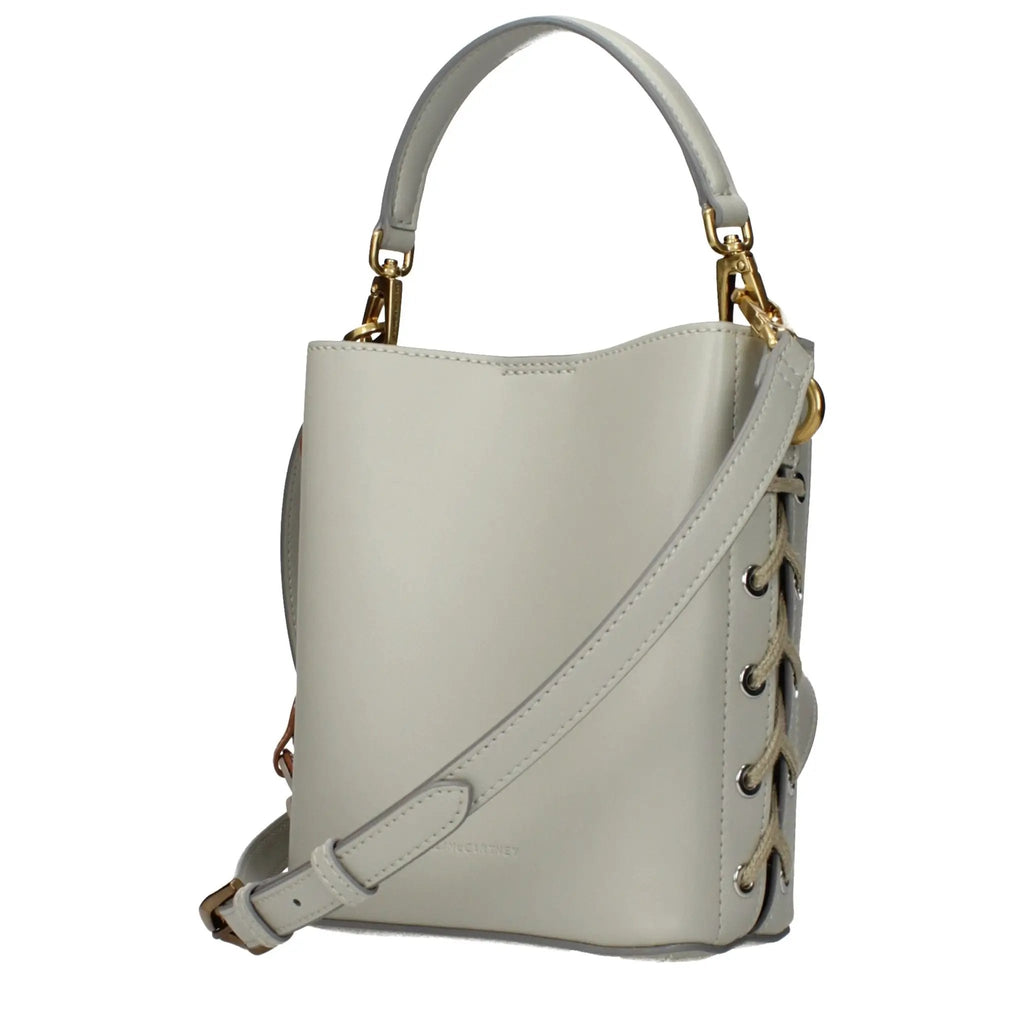 Sac à main en cuir gris Stella McCartney